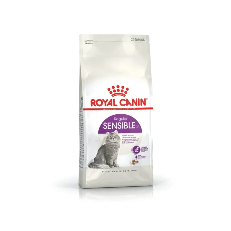 Royal Canin Sensible 33 hassas sindirim sistemi için 4 kg yetişkin kedi maması paketi