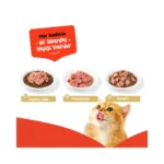 Wanpy tahılsız tavuklu köpek konservesi 375g açık kutu yakın çekim, 0 gerçek et içeriği görünümü