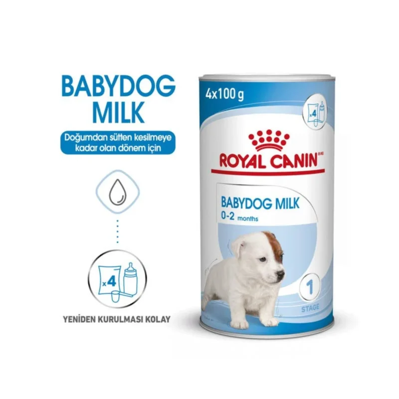 Royal Canin Babydog Milk 400 g yavru köpek süt tozu, anne sütüne yakın formül