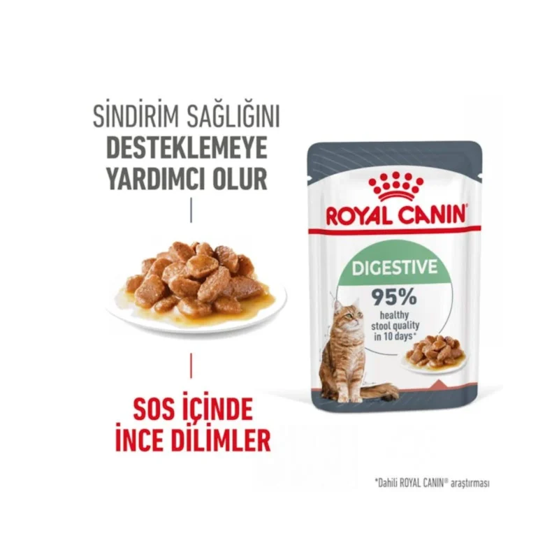 Royal Canin Digest Sensitive Gravy 85g yaş mama içerik ve besin değerleri tablosu