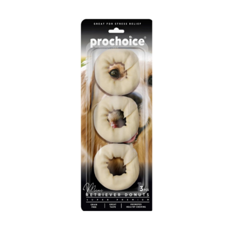 Prochoice Mini Retriever Donuts, Köpekler İçinMini Donut Ödül Maması 9 cm 3’lü