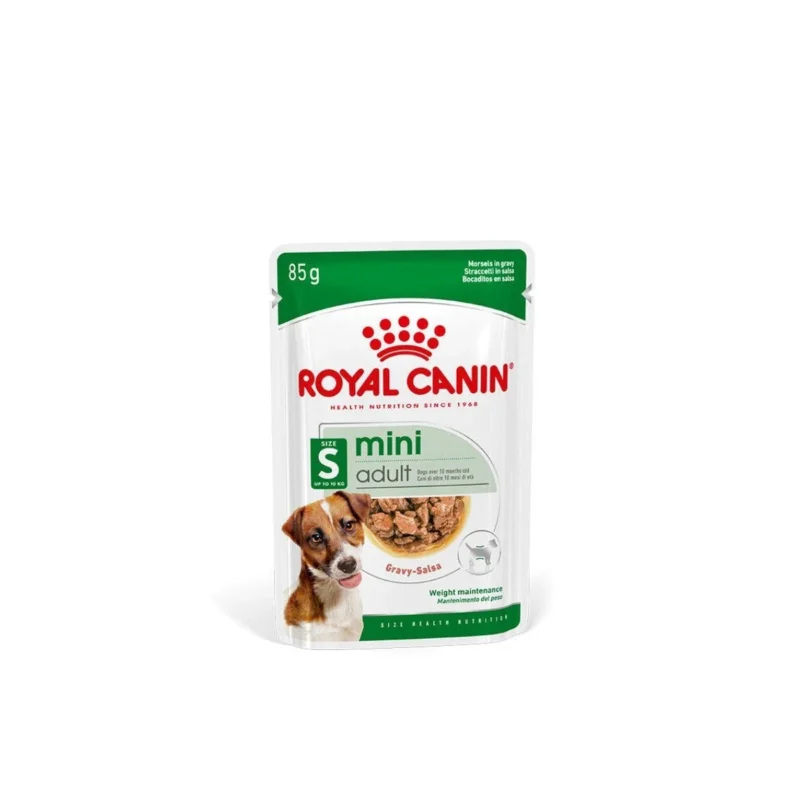 Royal Canin Mini Yetişkin köpekler için 85 g yaş mama, 12'li ekonomik paket