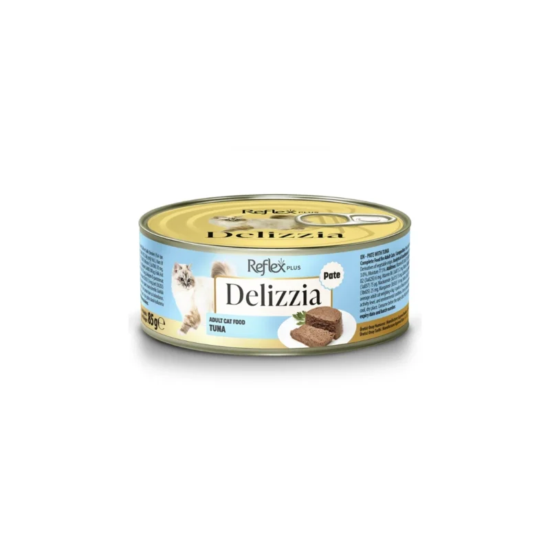 Reflex Plus Delizzia kıyılmış ton balıklı kedi maması 85 g küçük porsiyon ambalaj