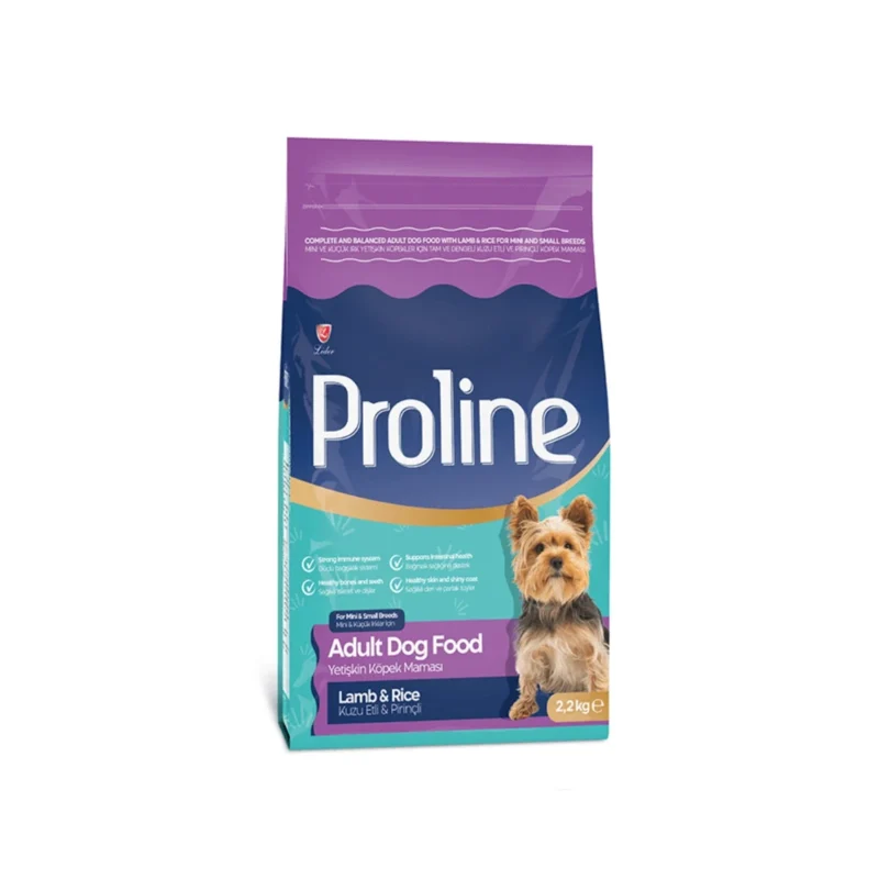 Proline kuzu etli mini ve küçük ırk yetişkin köpek maması 2,2 kg ambalajı