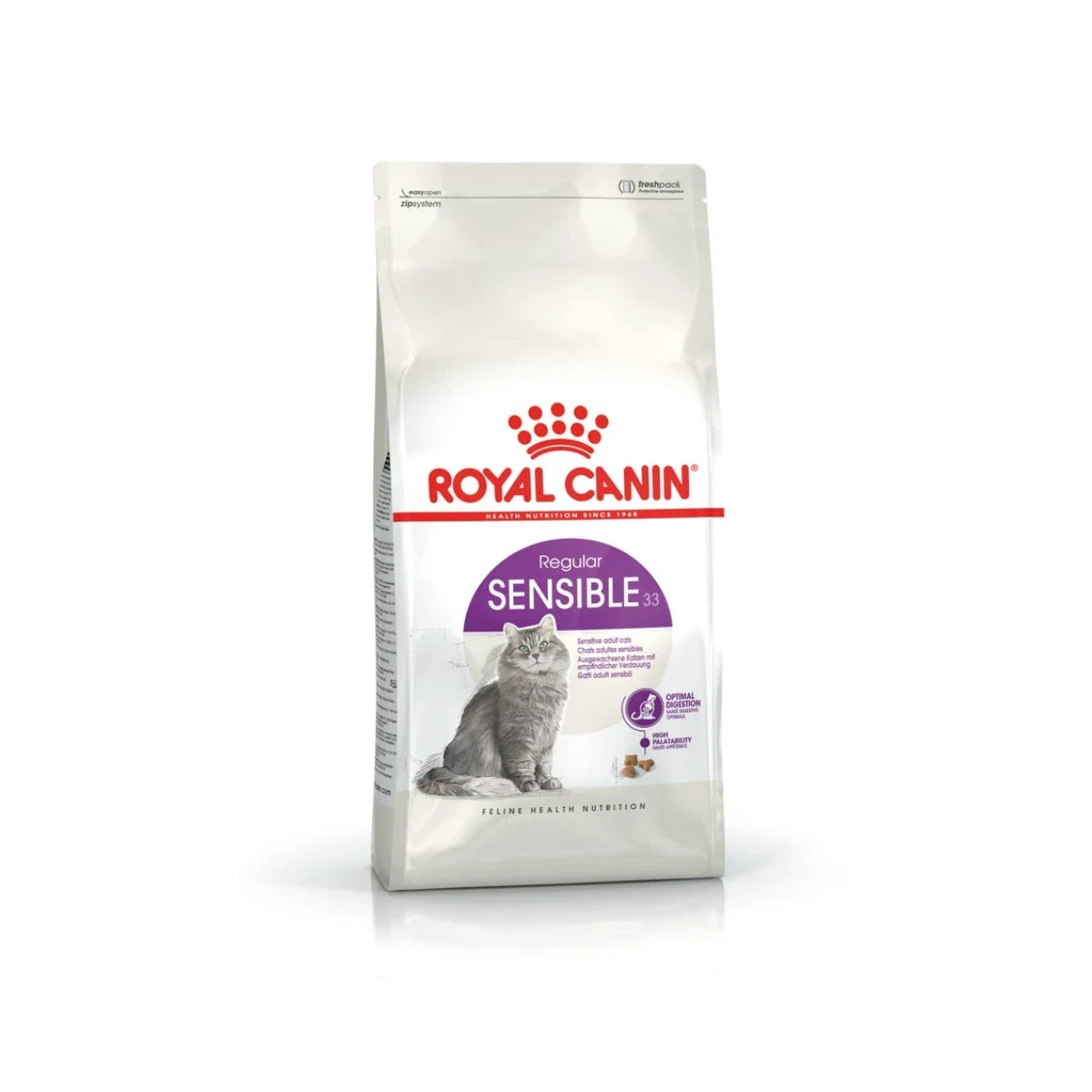 Royal Canin Sensible 33 400 g Kedi Royal Canin Sensible 33 400 g hassas sindirim sistemi olan kediler için özel formüllü kuru kedi maması
