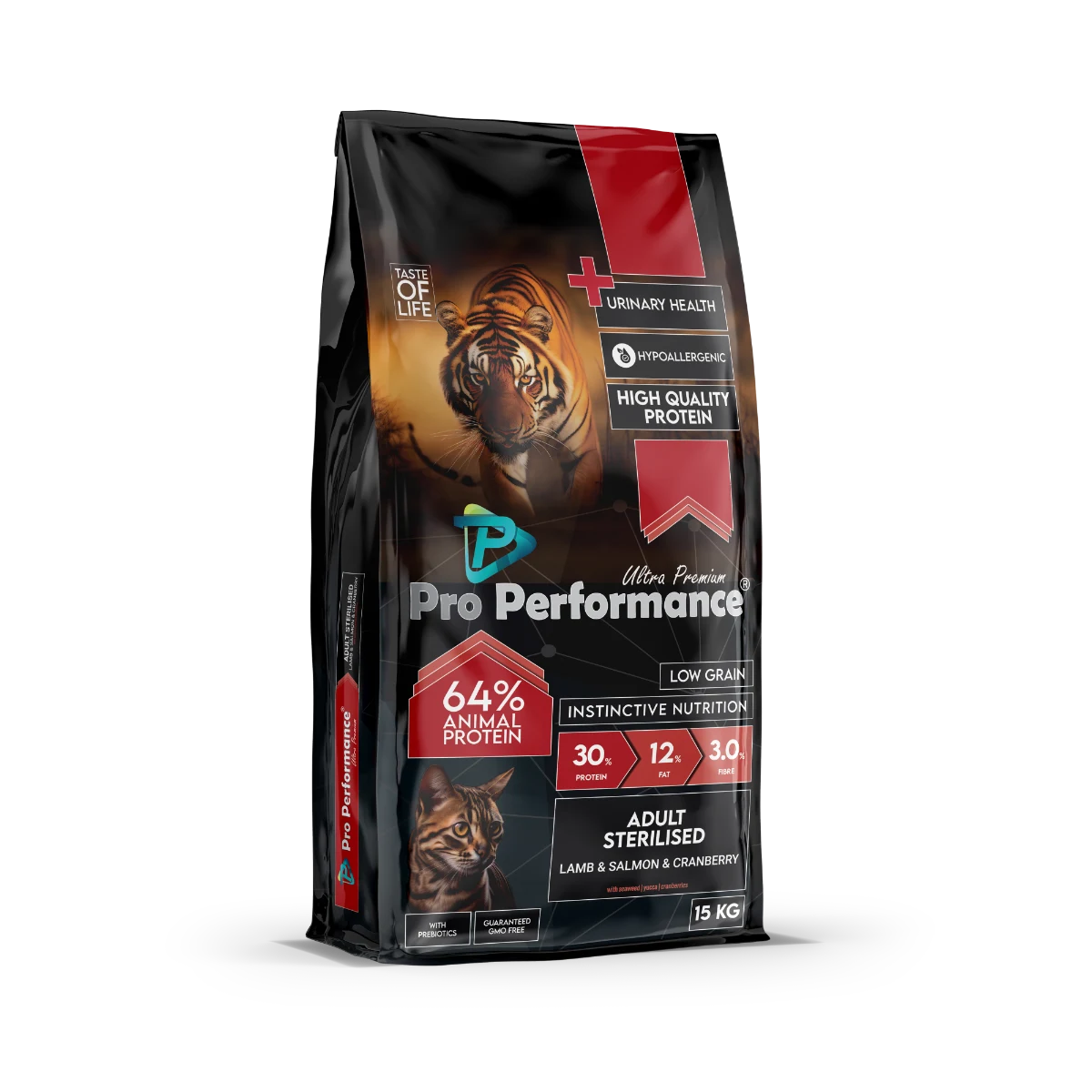 Pro Performance Kuzulu, Somonlu ve Kızılcıklı Yetişkin Kısır Kedi Maması 2 kg Kedi Pro Performance Kısırlaştırılmış Kedi Kuzu Somon Kızılüzüm Üriner Bakım Mama 2 kg