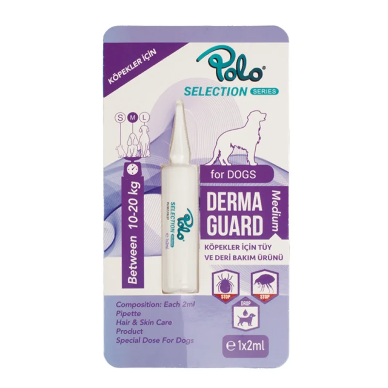 Polo Köpek Ense Damlası 2 mL, 10-20 kg köpekler için etkili dış parazit koruma çözümü
