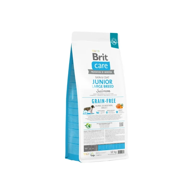 Brit Care Skin & Coat somonlu tahılsız köpek maması, deri ve tüy sağlığını destekler.