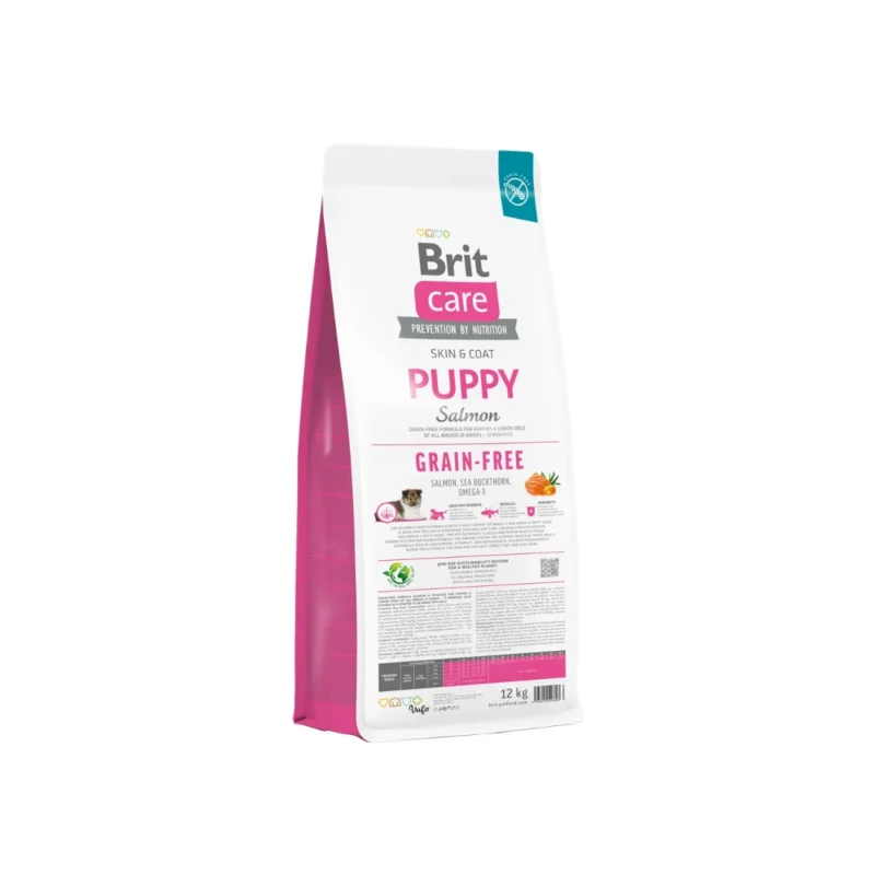 Brit Care Skin & Coat tahılsız somonlu yavru köpek maması - deri ve tüy sağlığı için 12 kg