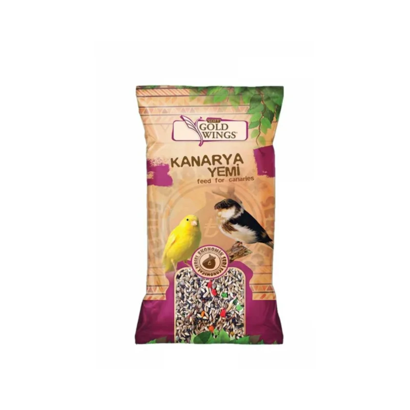 Gold Wings Meyveli Kanarya Yemi 300 gr, kanarya kuşları için meyveli karışım tohum yemi paketi