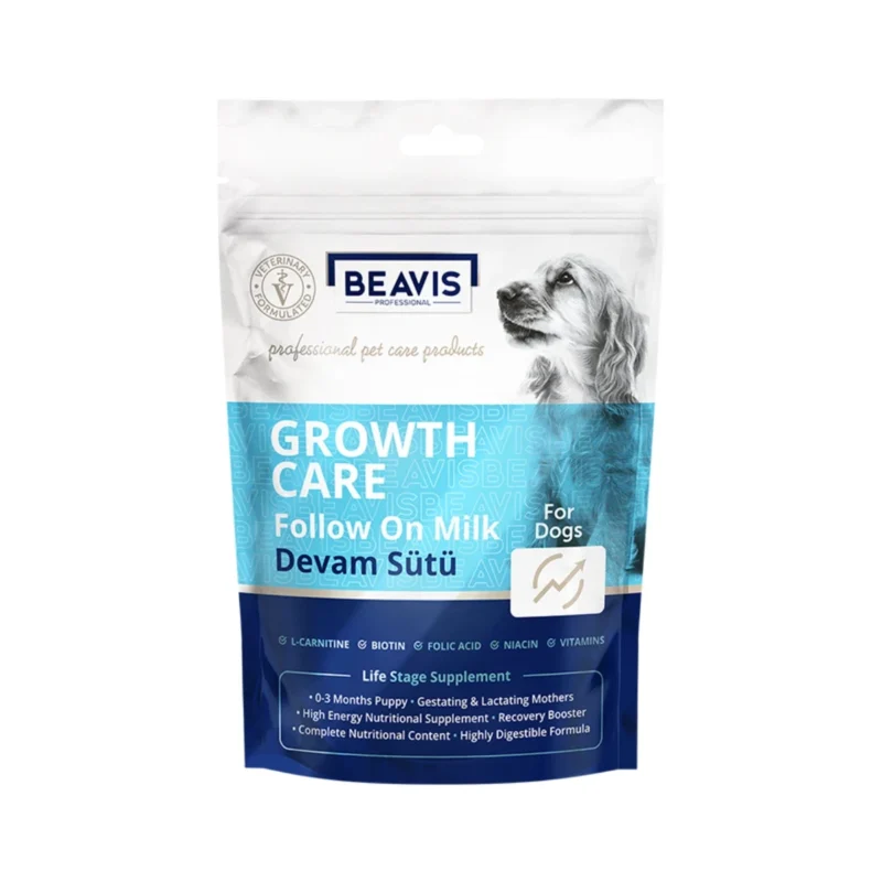 Beavis yavru köpek devam sütü 200g, yavru köpeklerin sağlıklı gelişimi için özel formül süt tozu