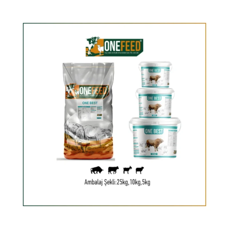 OneFeed One Best Vitamin Kovası 25 kg – Şelatlı mineralli, sindirimi destekleyen ve toksin bağlayıcılı büyükbaş vitamin takviyesi