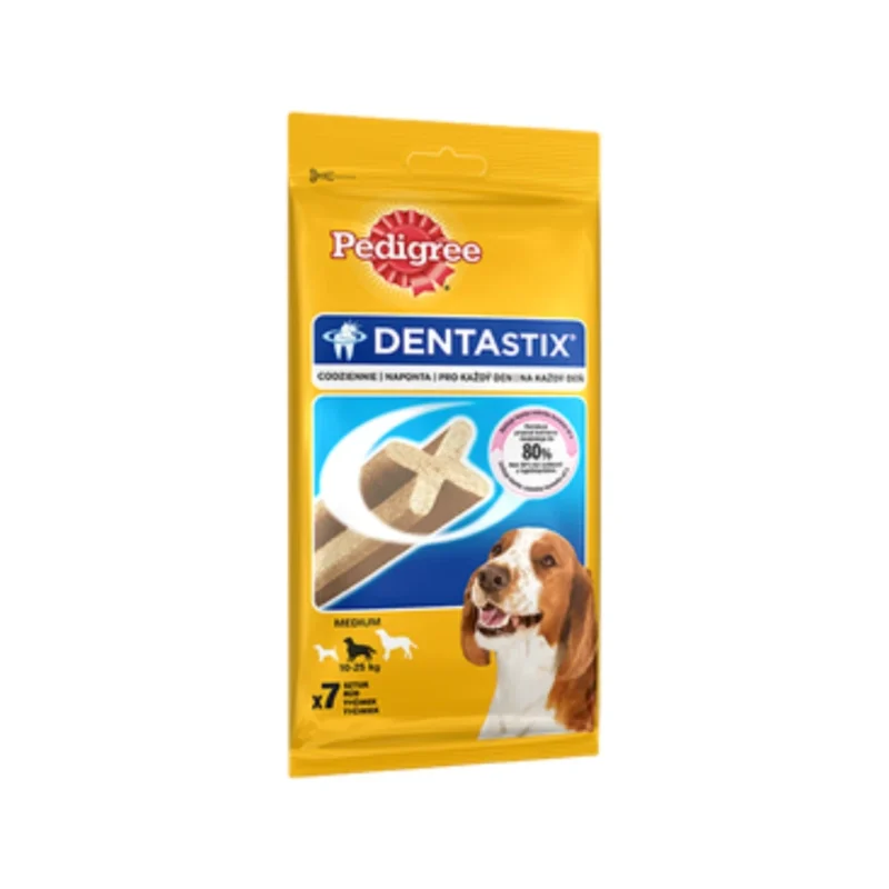 Pedigree Dentastix orta boy yetişkin köpekler için diş temizleyici ödül maması 180g çubuk atıştırmalık
