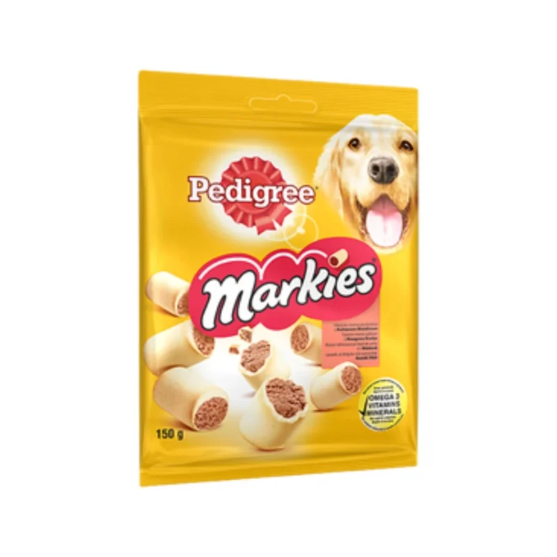 Pedigree Yetişkin Köpek Sığırlı Markies Ödül Maması 150 g, lezzetli ve besleyici atıştırmalık