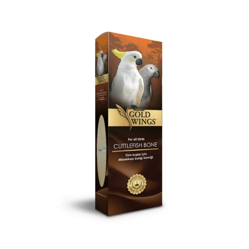 Gold Wings Premium mürekkep balığı kemiği (kalamar), kuş ve sürüngenler için doğal kalsiyum kaynağı