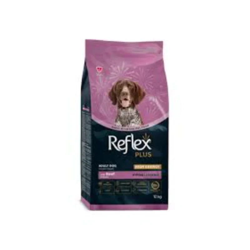 Reflex Plus Dana Etli High Energy 12 Kg yetişkin köpek maması paketi