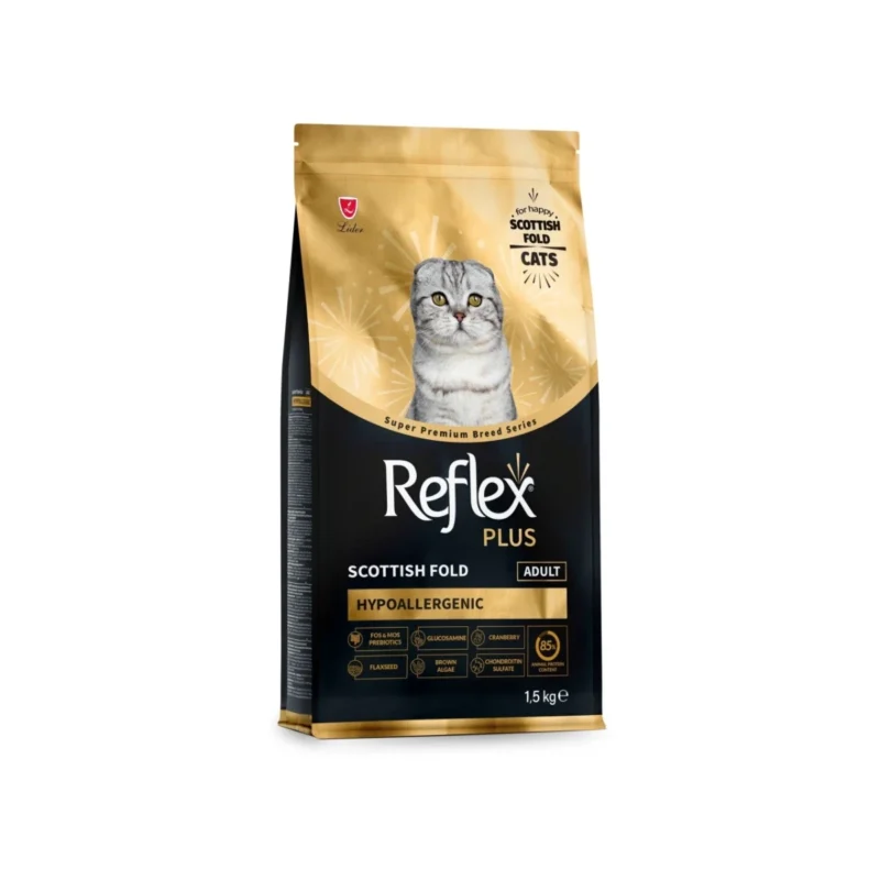 Reflex Plus Scottish Fold Adult 1,5 kg yetişkin kedi maması paketi