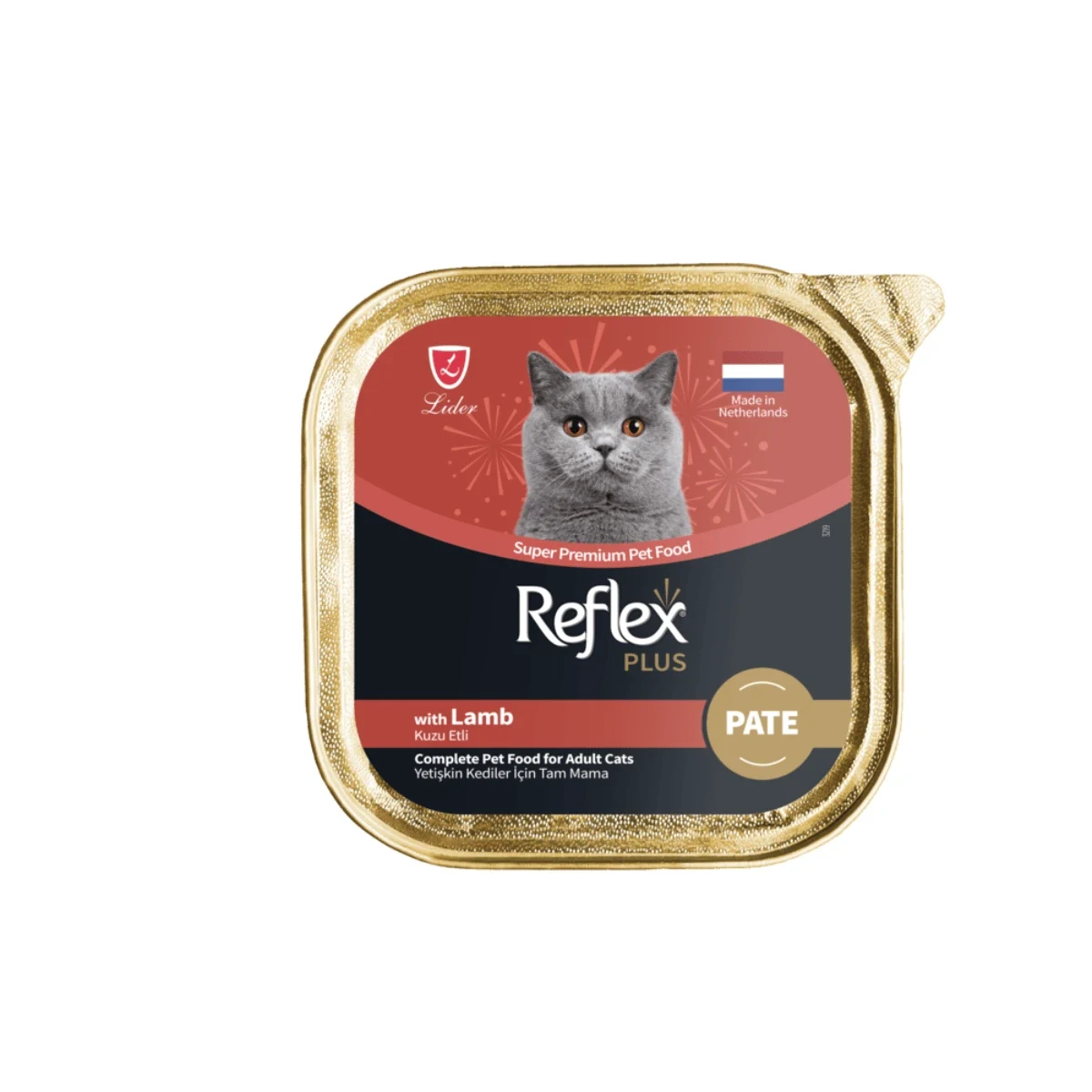 Reflex Plus Pate Kuzu Etli Yetişkin Kedi Maması 85 g Kedi Reflex Plus Pate Kuzu Etli Yetişkin Kedi Maması 85 g - Tahılsız, yüksek proteinli yaş kedi maması