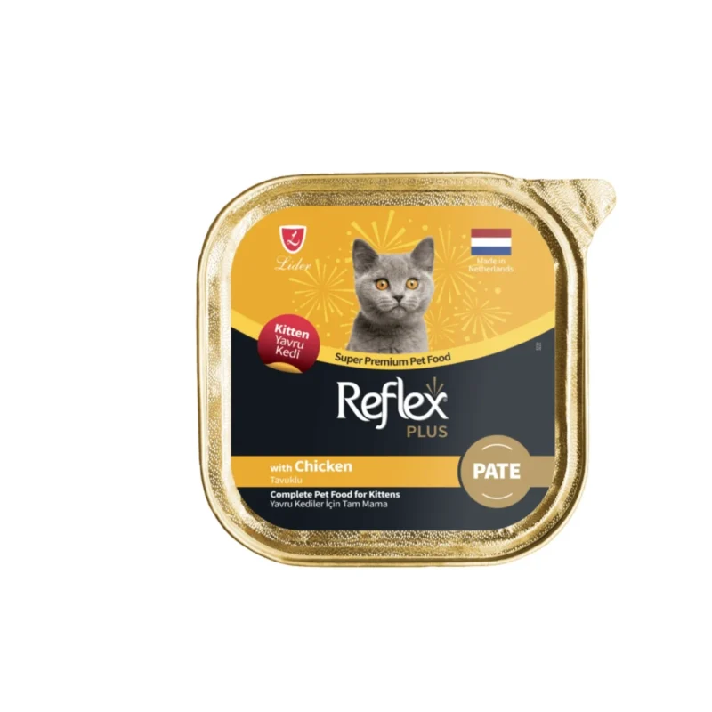 Reflex Plus Pate organik tavuklu yavru kedi maması 85 g, poşet ambalaj
