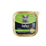 Reflex Plus Pate MSC morina balıklı kısırlaştırılmış yetişkin kedi maması 85 g ambalaj görseli