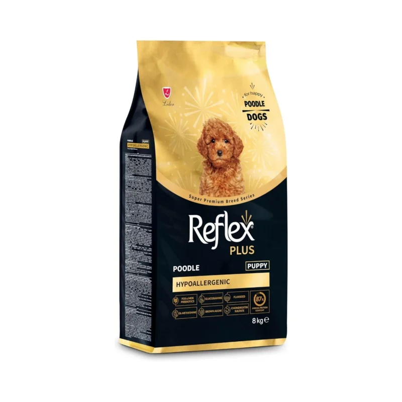 Reflex Plus Poodle Puppy 8 kg köpek maması, yavru kaniş ırkına özel geliştirilmiş besin dengeli kuru mama