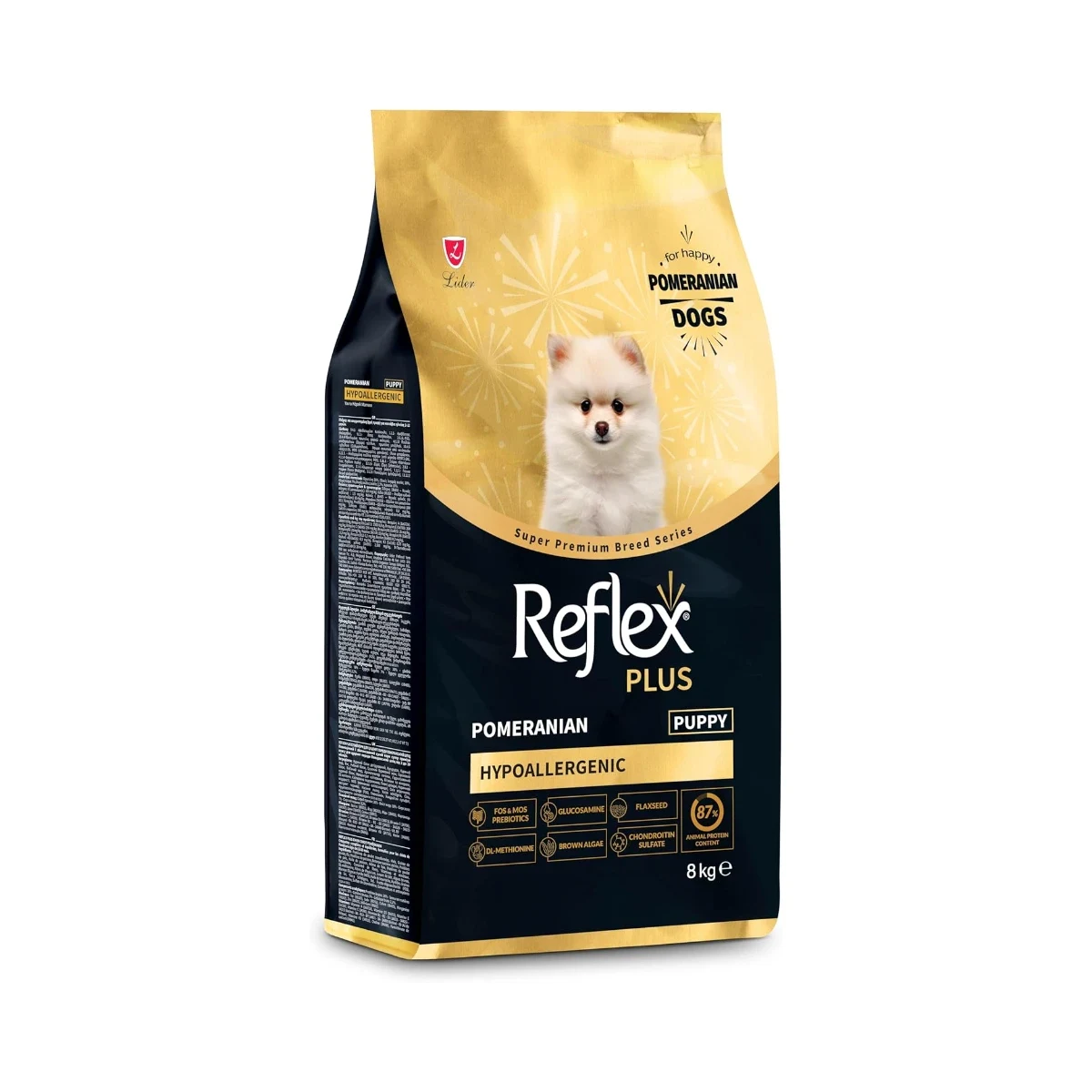 Reflex Plus Pomeranian Puppy 8 kg Köpek Reflex Plus Pomeranian Puppy 8 kg yavru köpek maması paketi