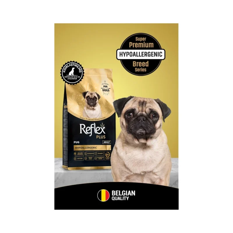 Reflex Plus Pug Puppy 8 kg köpek maması besin değerleri ve içerik tablosu