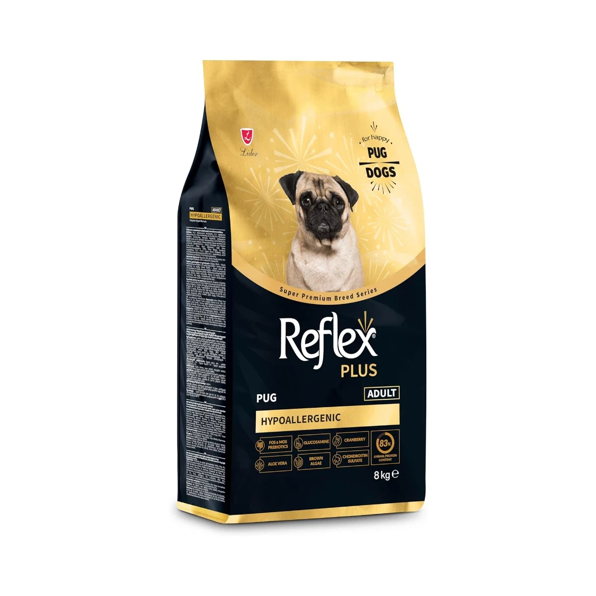 Reflex Plus Pug Puppy 8 kg Köpek Reflex Plus Pug Puppy 8 kg yavru pug köpeklere özel premium kuru mama çuvalı