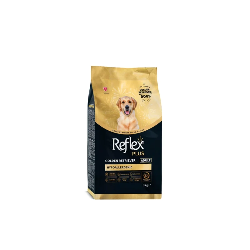 Reflex Plus Golden Retriever Adult 8 kg yetişkin köpek maması paketi