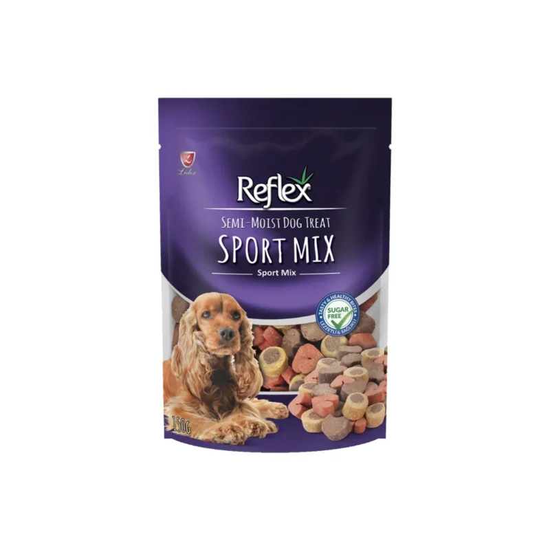 Reflex Semi-Moist Sport Mix 150g köpek ödül maması, yarı nemli karışık spor ödülü