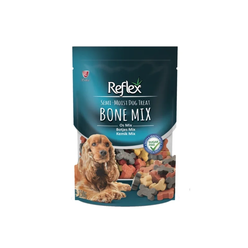 Reflex Semi-Moist Karışık Mini Kemikler Ödül Maması 150 g