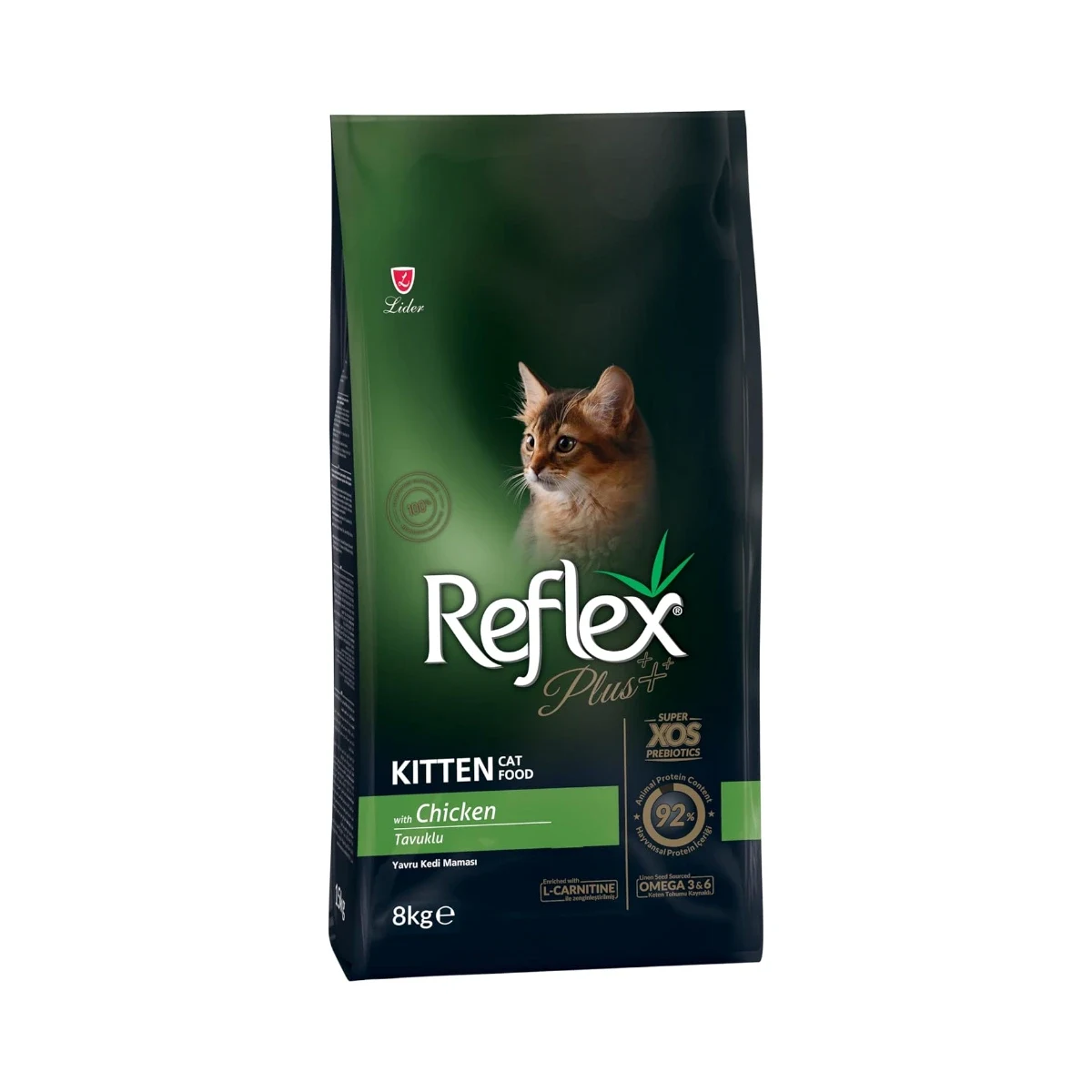 Reflex Plus Tavuklu Yavru Kedi Maması 8 kg Kedi Reflex Plus Tavuklu Yavru Kedi Maması 8 kg – Yavru kediler için tavuklu, besin değeri yüksek kuru mama