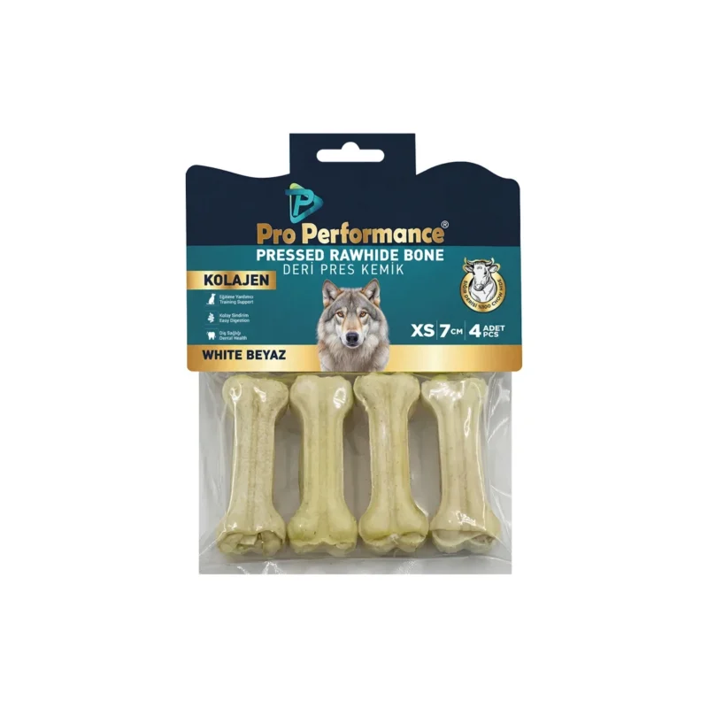 Pro Performance deri pres kemik beyaz XS 7 cm 4 adet set, profesyonel deri işleme aksesuarı