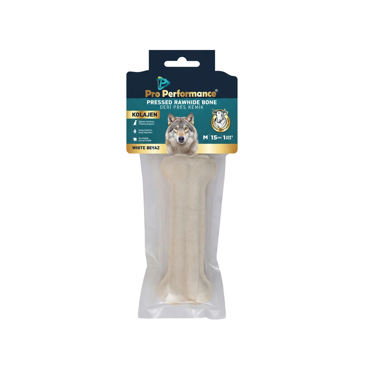 Pro Performance Deri Pres Kemik Beyaz M 15 cm Köpek Pro Performance deri pres kemik beyaz M beden 15 cm, profesyonel deri işleme aleti