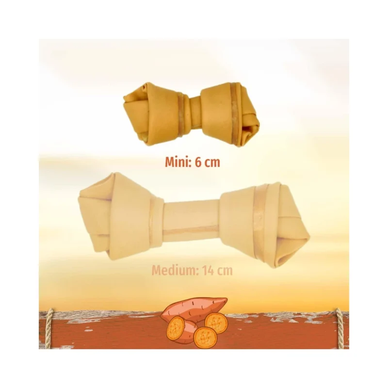 SmartBones Mini Tatlı Patatesli Köpek Ödül Kemiği – Vitamin ve mineral açısından zengin, sindirimi kolay çiğneme kemiği.