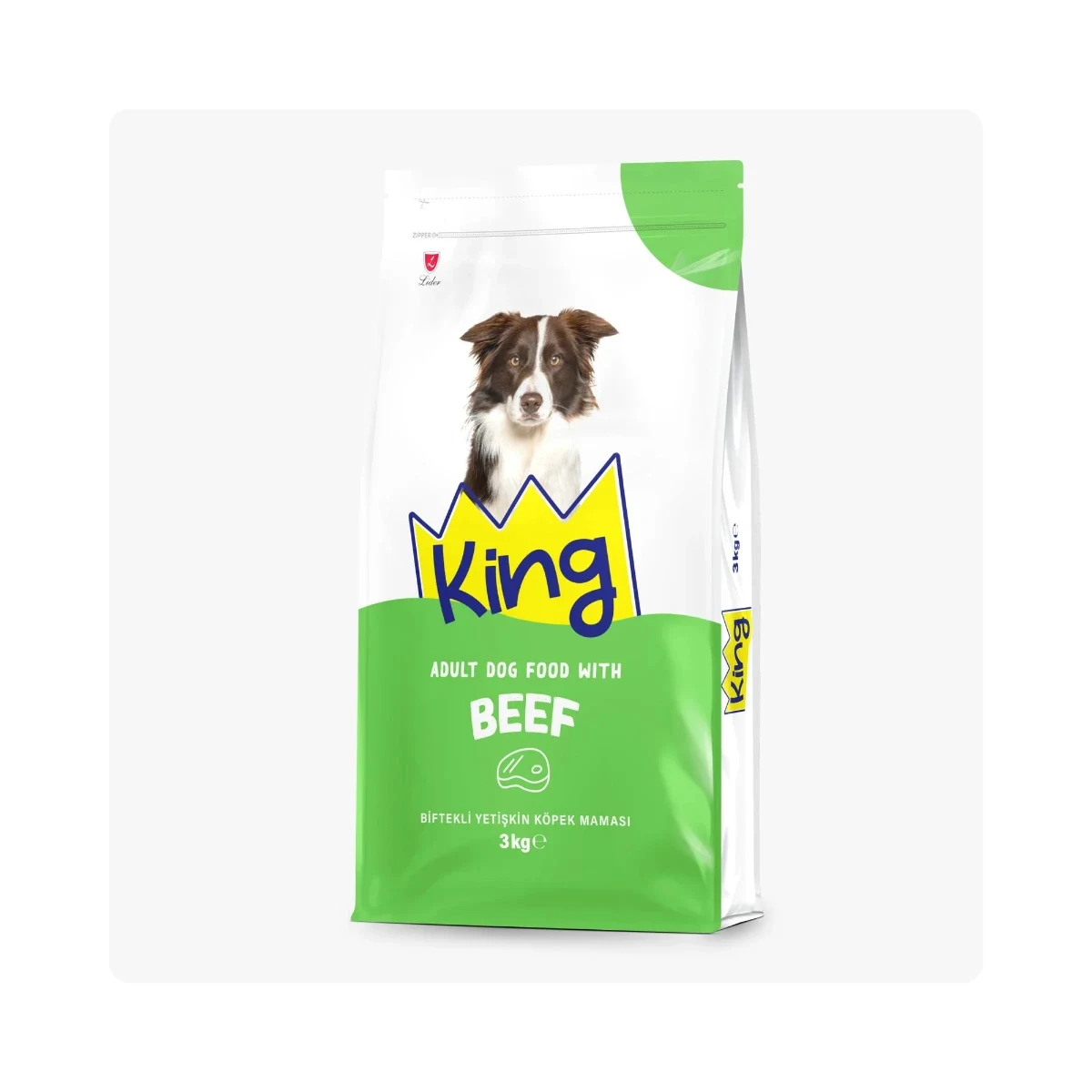 King Biftekli Yetişkin Köpek Maması 7 kg Köpek King Biftekli Yetişkin Köpek Maması 7 kg – Biftekli, dengeli beslenme için özel formül