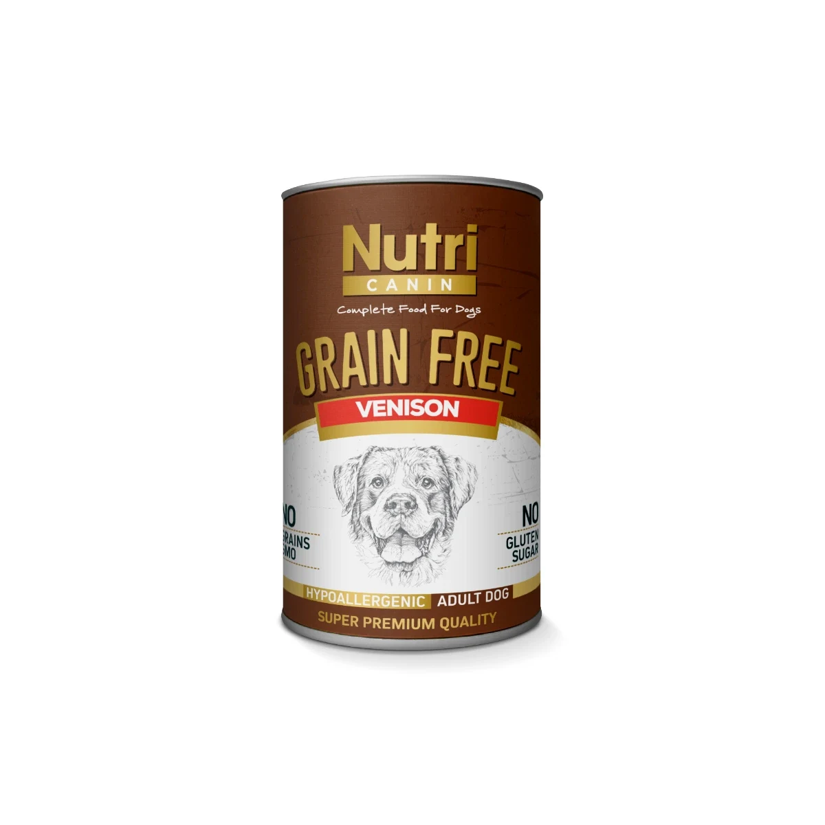Nutri Canin Tahılsız Geyik Etli & Tatlı Patatesli Yetişkin Köpek Maması 400 g Köpek Nutri Canin tahılsız geyik etli tatlı patatesli yetişkin köpek maması 400 g ambalajı
