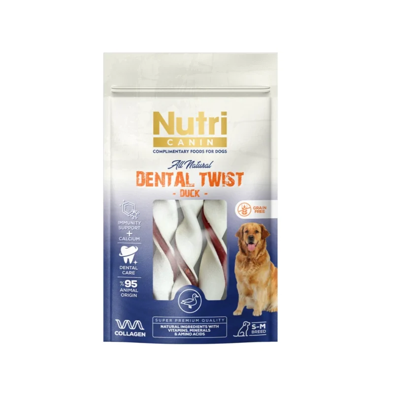Nutri Canin Dental Twist Ördek Etli S/M 80 g