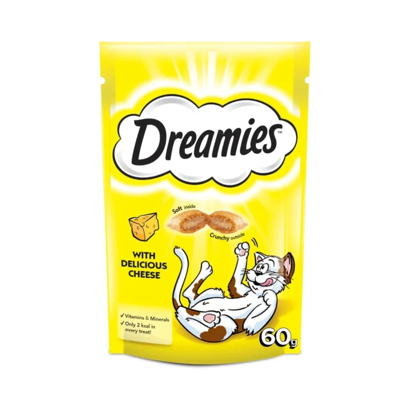 Dreamies Yetişkin Kedi Peynirli Ödül Maması 60g - Kediler için lezzetli peynir aromalı ödül maması