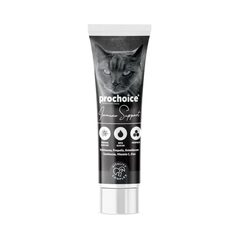 Prochoice Immunity Support kedi bağışıklık destekleyici macun 100 mL, kediler için doğal bağışıklık güçlendirici.