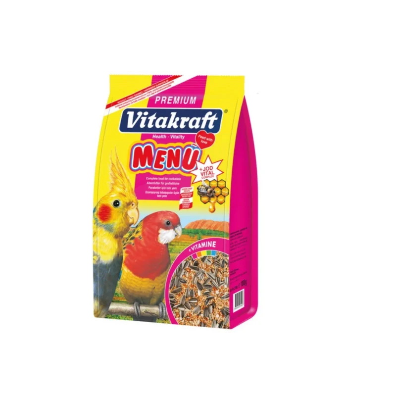Vitakraft Paraket Yemi 1 kg – Muhabbet kuşları için besin değeri yüksek, dengeli karışım paraket tohum yemi