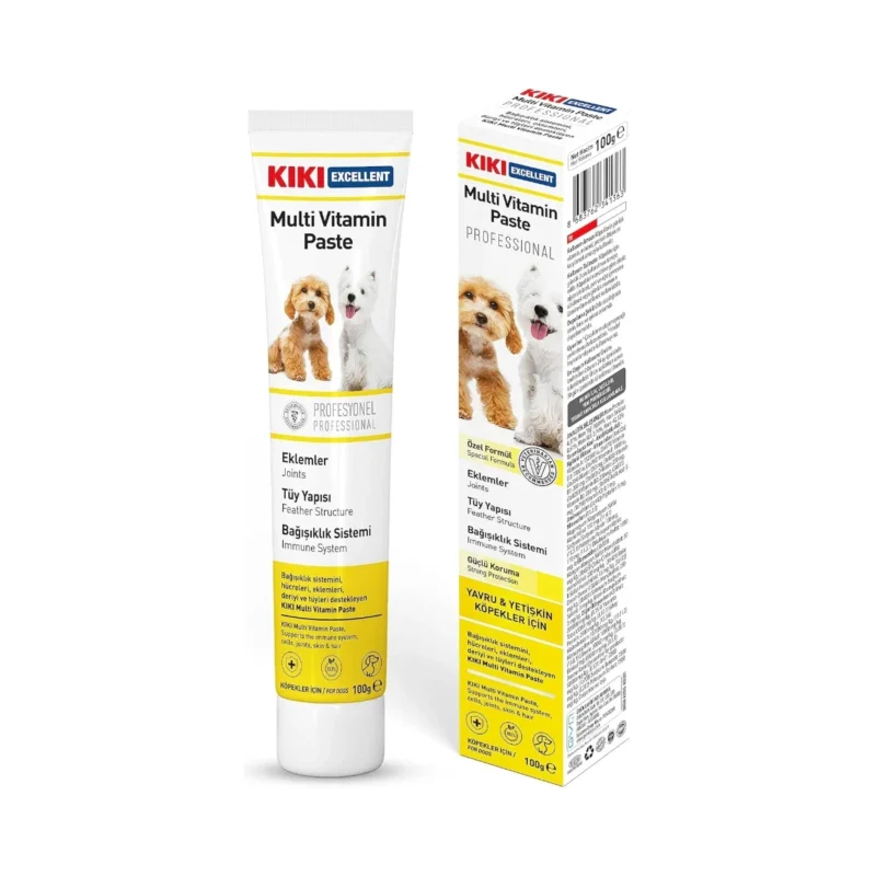 KIKI Excellent Multivitamin Köpek Macunu 100g - Köpekler için vitamin ve mineral destekli besleyici macun