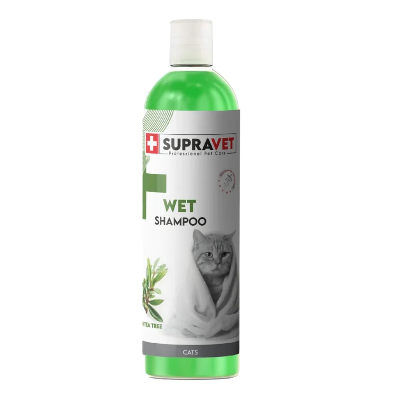 Supravet Çay Özlü Kedi Şampuanı 200 mL – Kediler için doğal çay özlü temizleyici bakım şampuanı