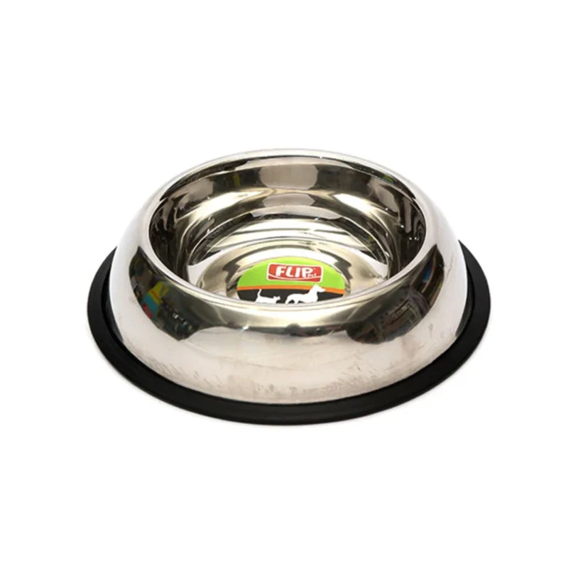 Flip Çelik Mama Kabı 2850 ml 96 oz, büyük kapasiteli paslanmaz çelik evcil hayvan besleme kabı
