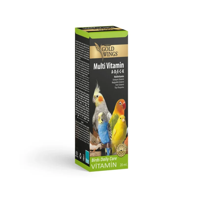 Gold Wings Premium Multivitamin 20 ml sıvı vitamin takviyesi şişesi