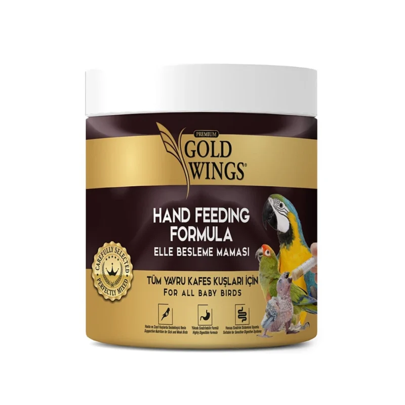 Gold Wings Premium 300g yavru kuş elle besleme şırınga maması, sağlıklı büyüme için özel formül