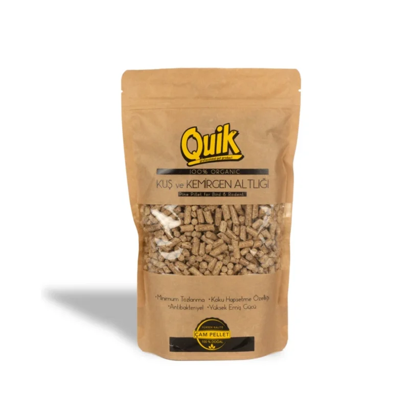Quik Kuş ve Kemirgen Altlığı 750g - Kuşlar ve kemirgenler için doğal, emici taban malzemesi