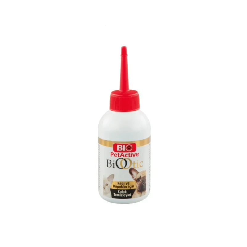 Bio PetActive Biootic kedi ve köpek kulak temizleyici solüsyon 100 ml şişe