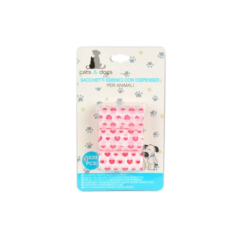 PIZM-052 ZM-7017 köpek dışkı toplama poşeti 3'lü paket, evcil hayvan temizlik ürünü