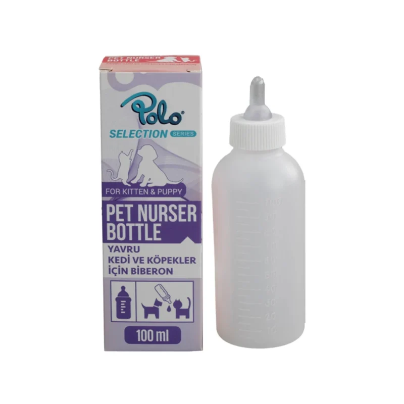 Polo 100 mL yavru kedi ve köpekler için biberon, güvenli ve pratik besleme çözümü